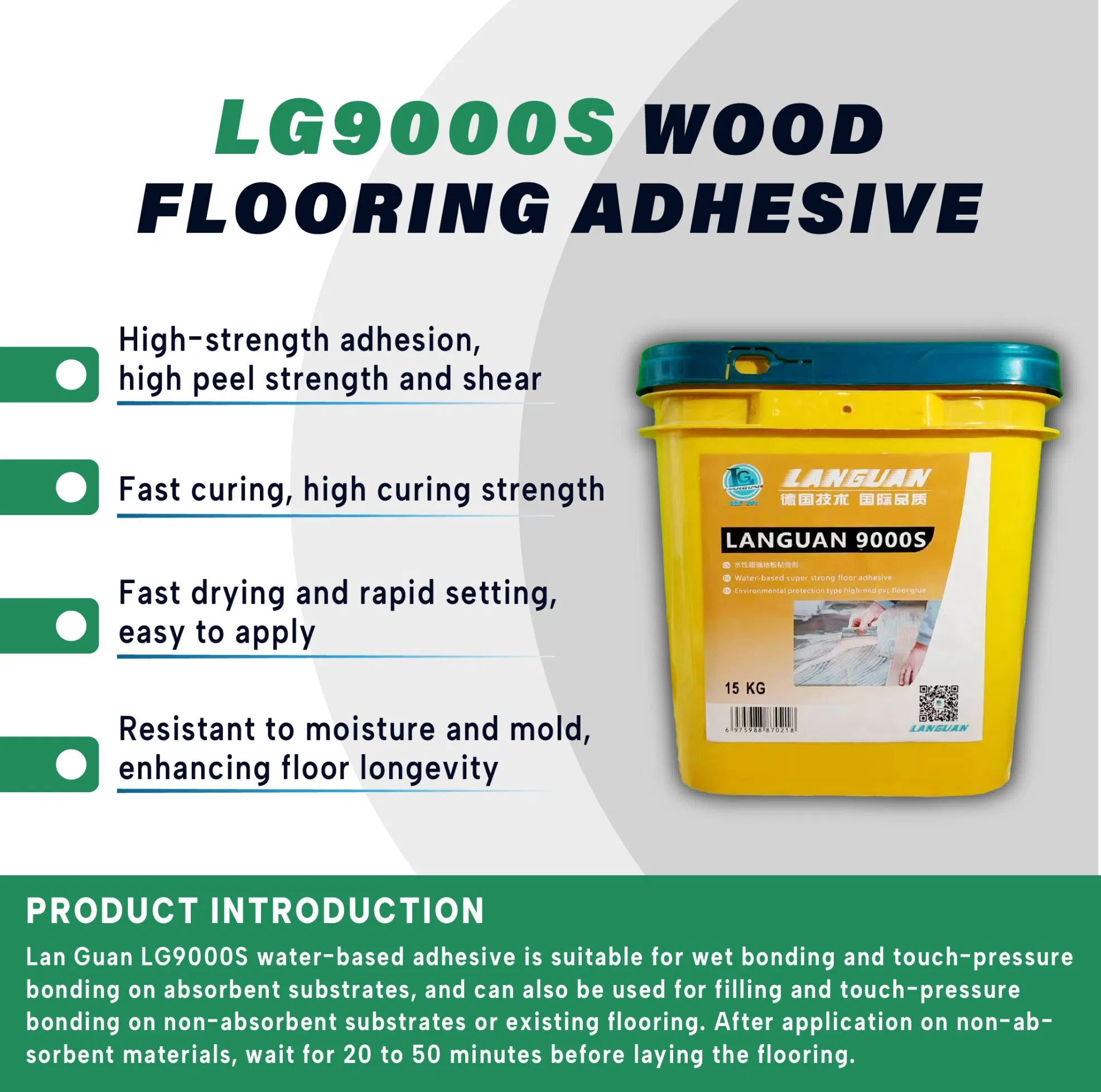 High-Performance Wood Glue for Durable Full-Spread Flooring Solutions