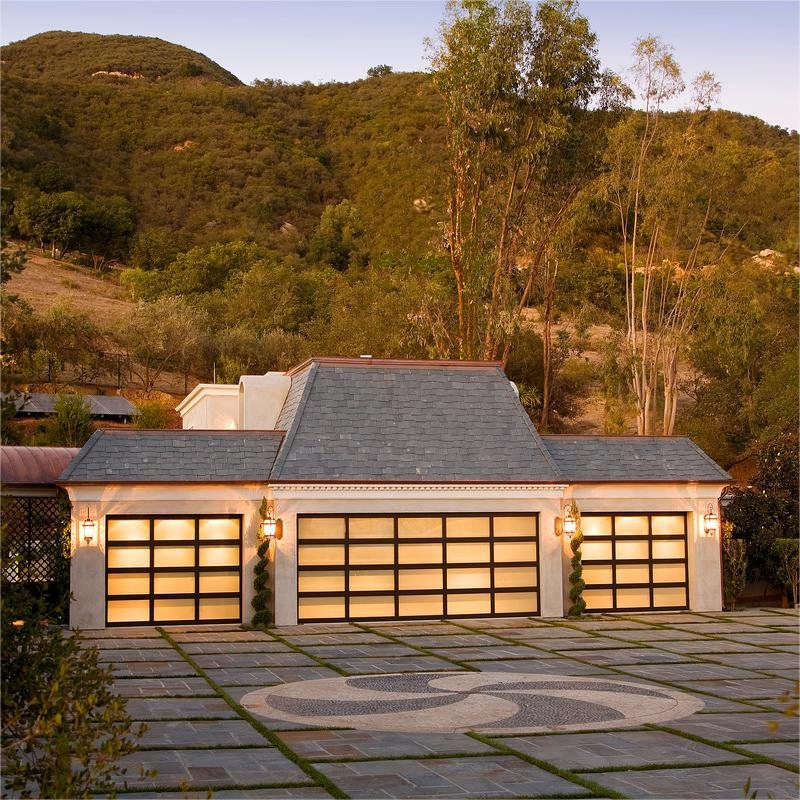 Cbmmart Custom Modern High Quality Sectional Full View Aluminum Glass Garage Door