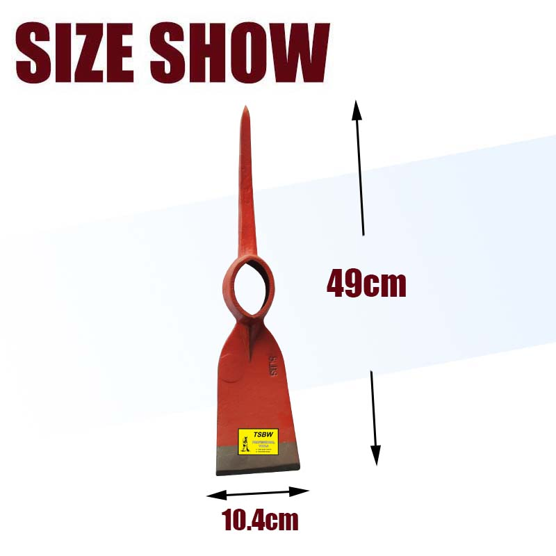 Machine Forged Garden Digging Agricltural Farming Hand Tool Rail Steel Mattock Pick Pickaxe