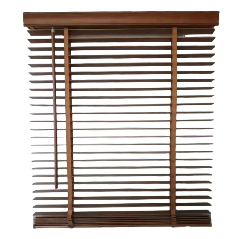 Cordless 2 Inch PVC Faux Wood Blinds with Customized Valance