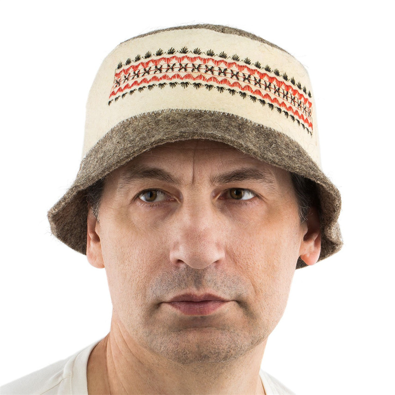 Direct-Manufacturer Wool Felt Sauna Cap - 2mm Thickness & 100% Natural Dye Options