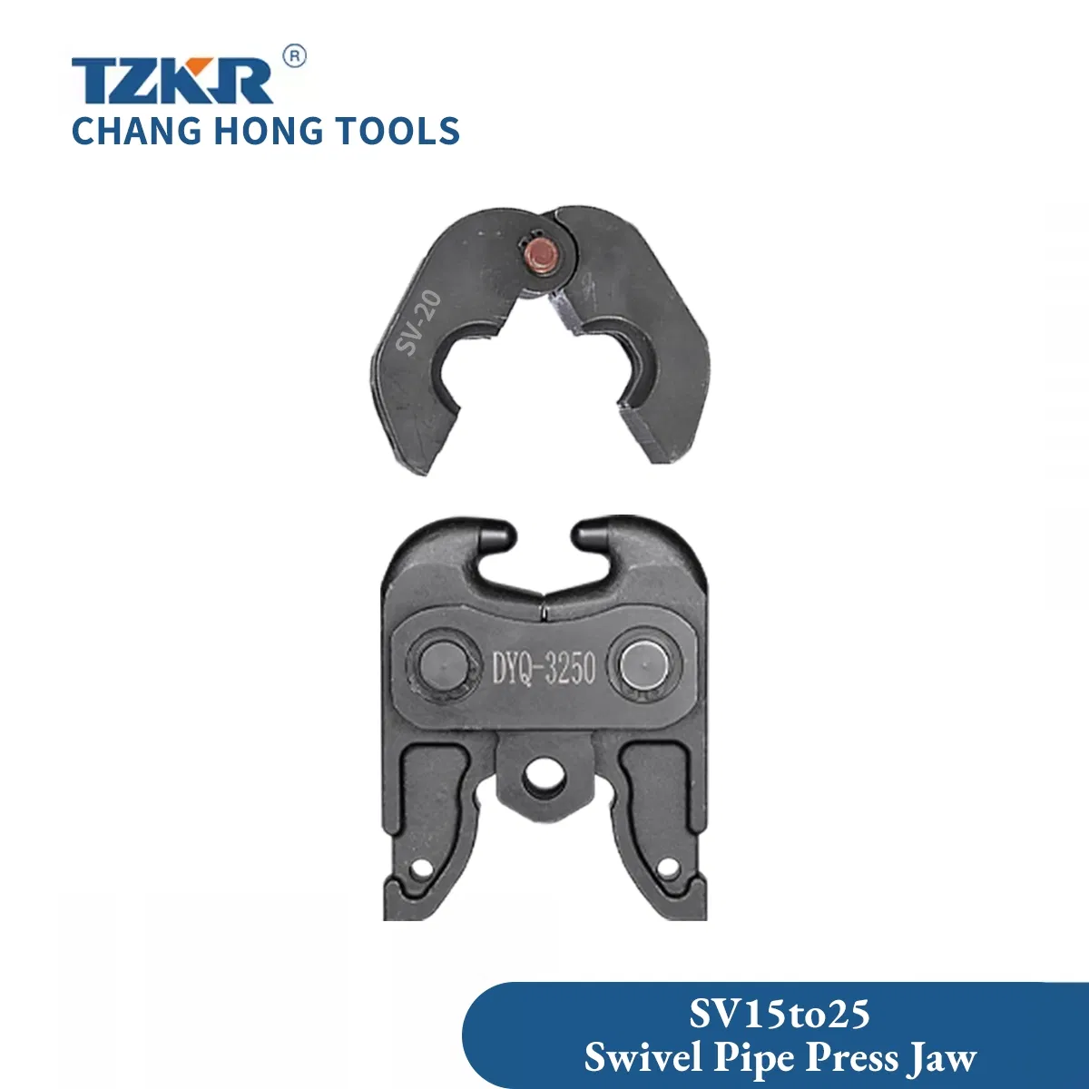 Sv15 Approx 180 Degree Angled Gimbal Swivel Pipe Press Jaw Universal Tool