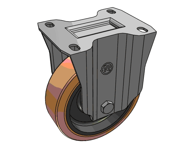 Yikong Tr 160mm Polyurethane Caster Wheel for Industry Trolley Agv AMR Durable Diameter Caster Wheels
