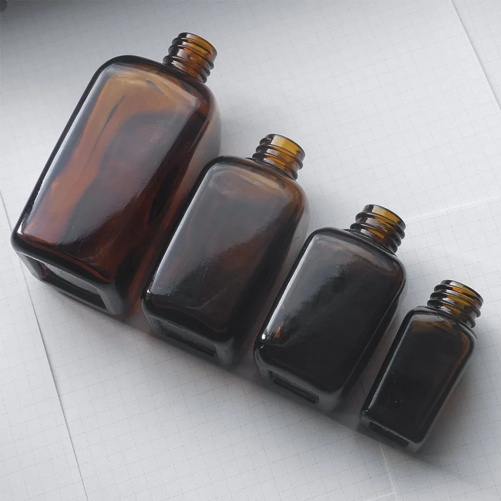 Factory Wholesale Price Support Customization Amber Glass Bottle with Dropper Essential Oil Bottle Glass Bottle