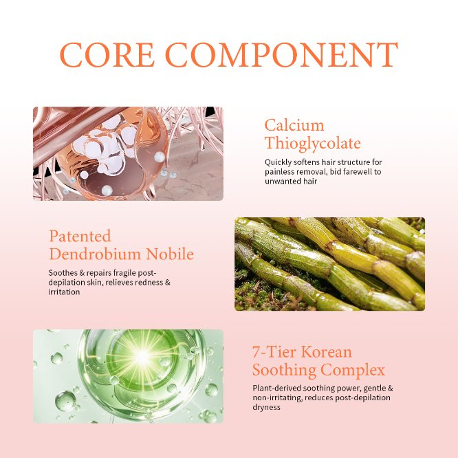 OEM/ODM Hair Softening Gentle Non-Irritating Sensitive Skin Fresh Fragrance Regrowth Inhibition Removal Cream Hair Removal