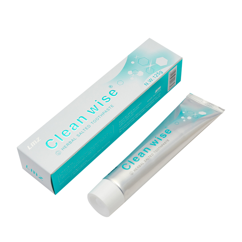 OEM Logo Cheap 55g / 100g / 125g Fluoride Free Bleeding Gums Whitening Sensitive Herbal Salted Toothpaste