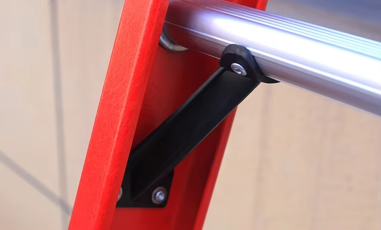 10f Fiberglass Material 375lbs Heavy Duty Straight Ladder for Industrial