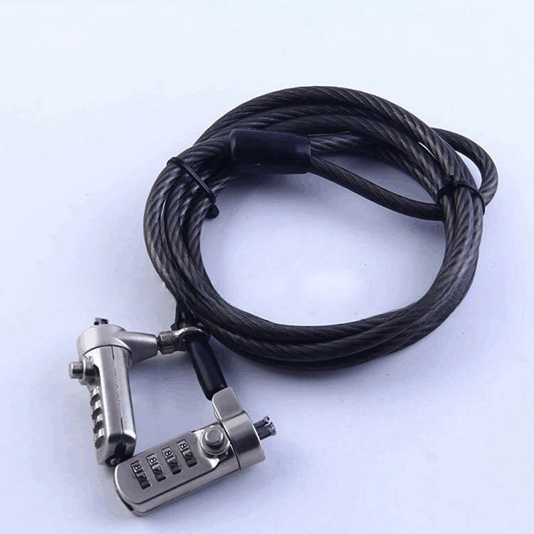 Extended Steel Cable Notebook Computer Security Anti-Theft Combination Lock, Universal Lock