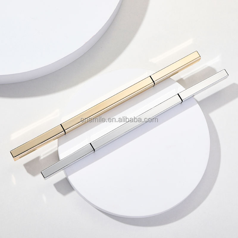 Natural Makeup Double Heads Automatic Eyebrow Pencil Waterproof Long-Lasting Easy Ware Eyebrow Pen with Eyebrow Brush