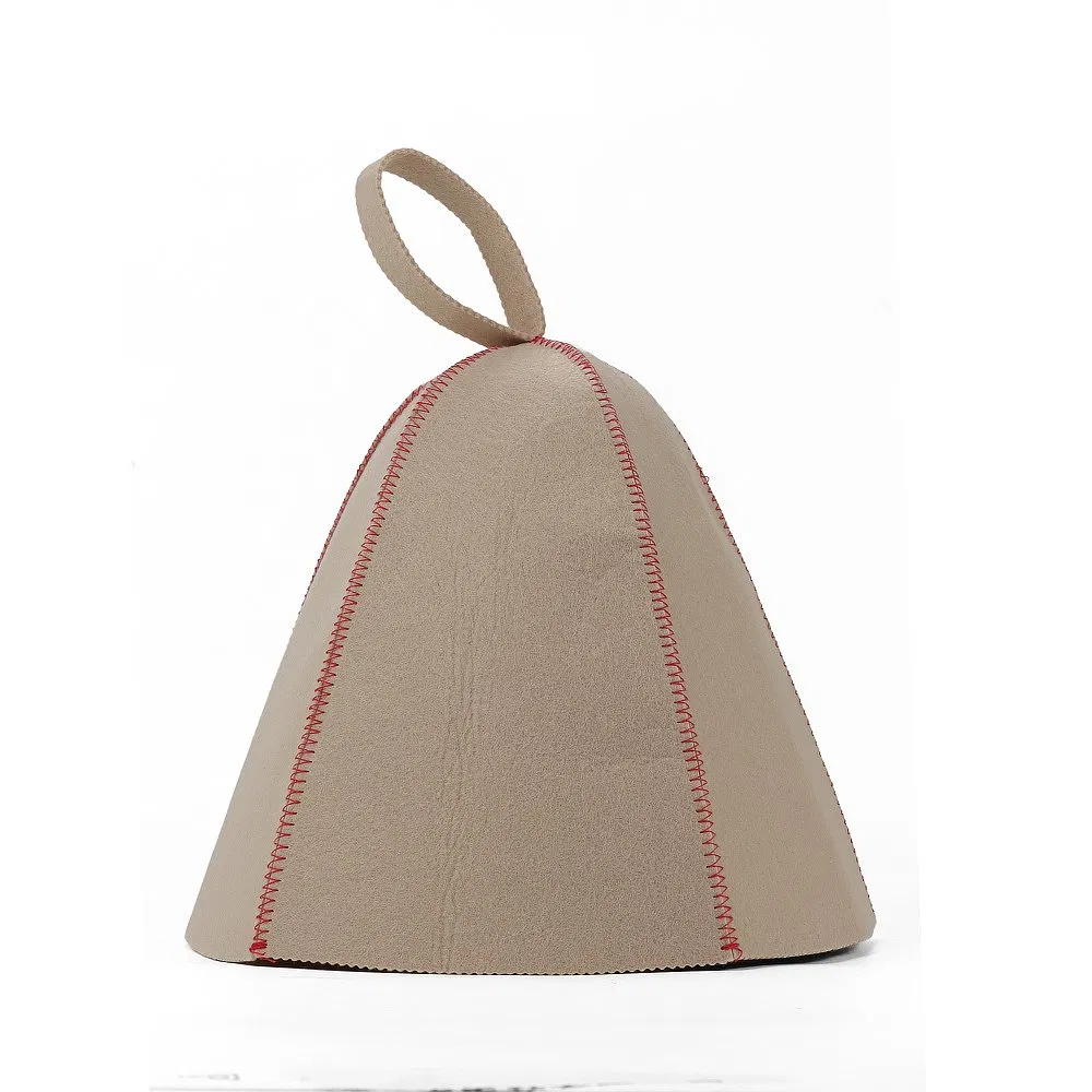 Heat-Resistant Bath Cap for Men & Women, Bulk Wholesale Durable Polyester Felt Sauna Hat