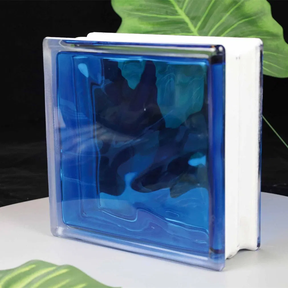 Top Grade 190*190*80mm in-Colored Brown Building Glass Blocks for Residential Home Renovation