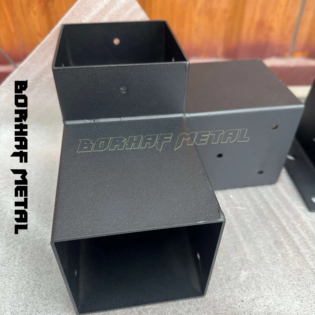 Heavy-Duty Zinc-Epoxy Brackets for Outdoor Woodworking – Reinforced Connectors for Pergolas, Tables & Bridges