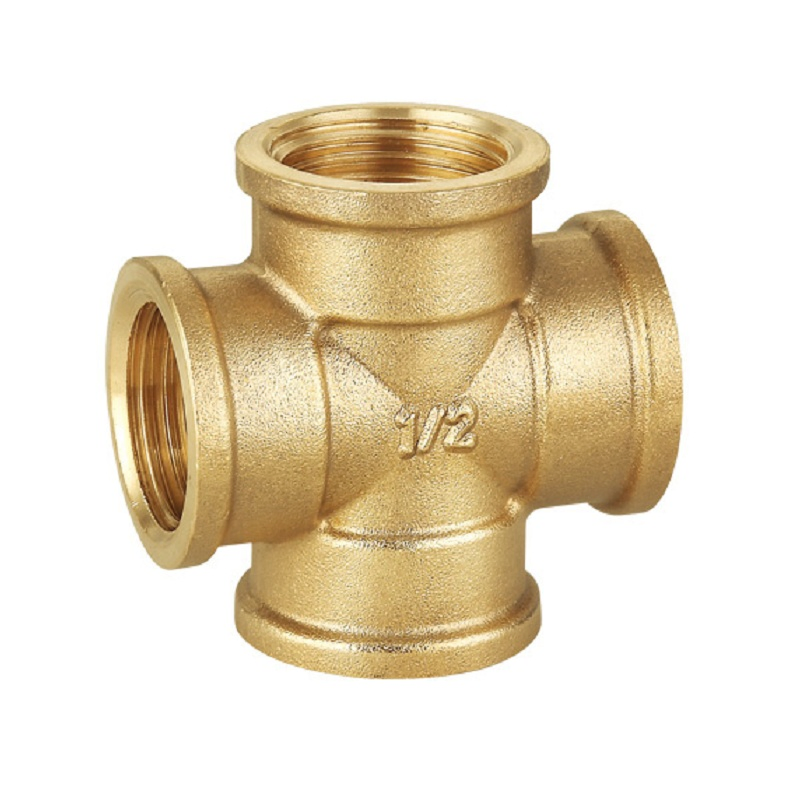 Certified Brass Female Thread 4 Way Cross Water Pipe Fittings