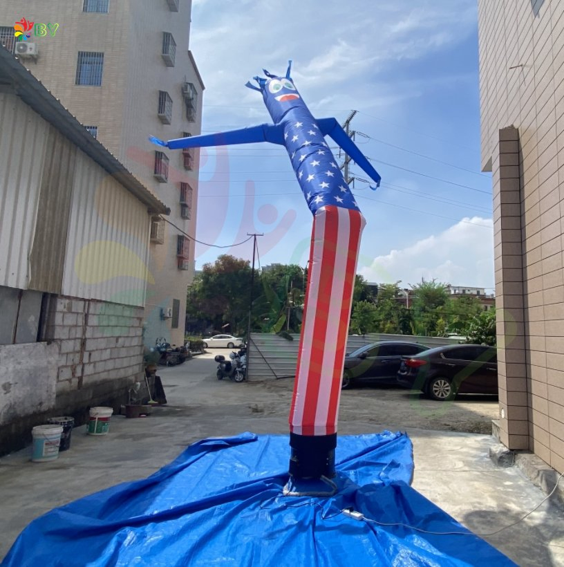 Direction Sign Wholesale Price Attractive Inflatable Car Wash Sky Air Dancer with Arrow and Printing