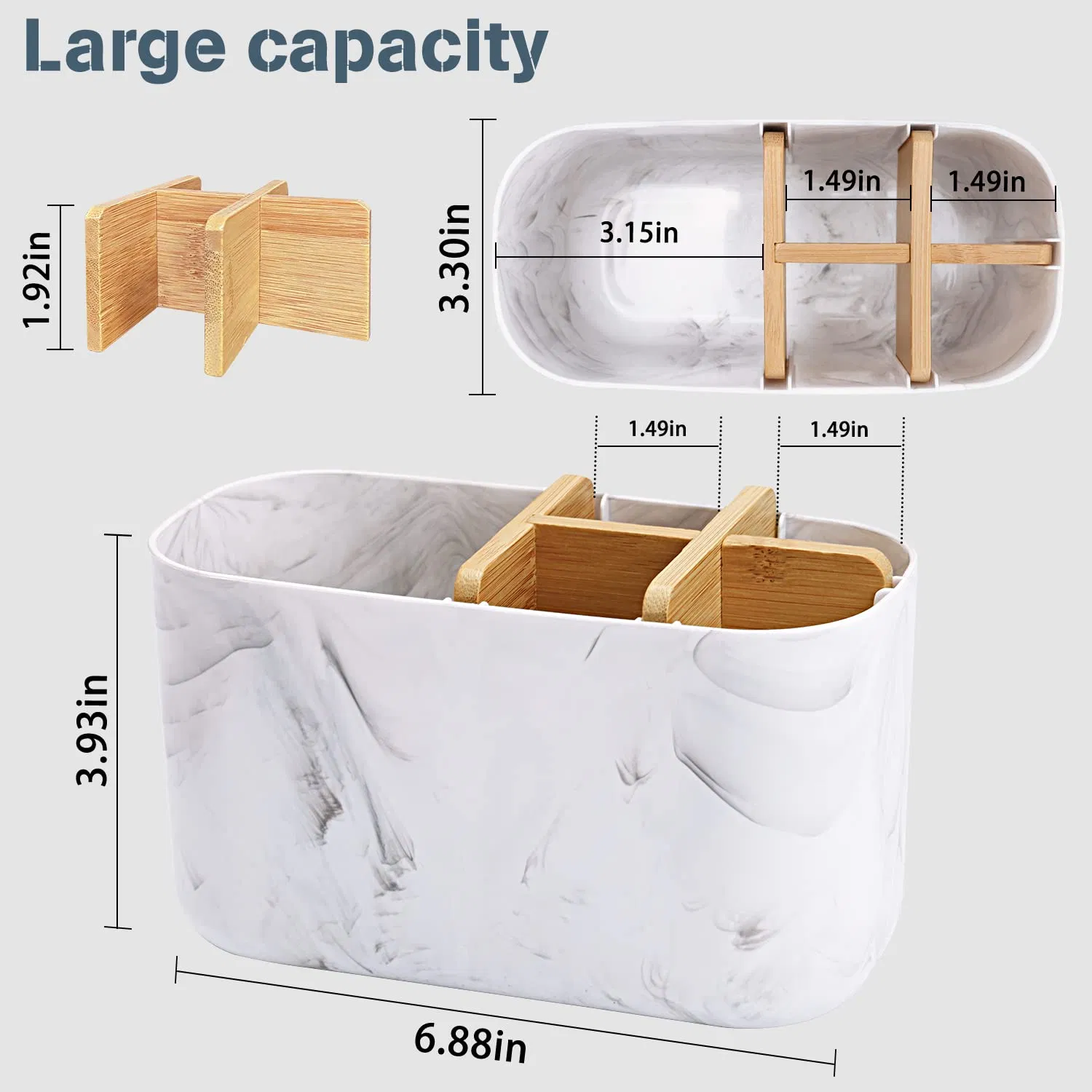 Discount Price Bathrooms Bamboo Toothbrush Holder Eco-Friendly Shower Toothbrush Holder