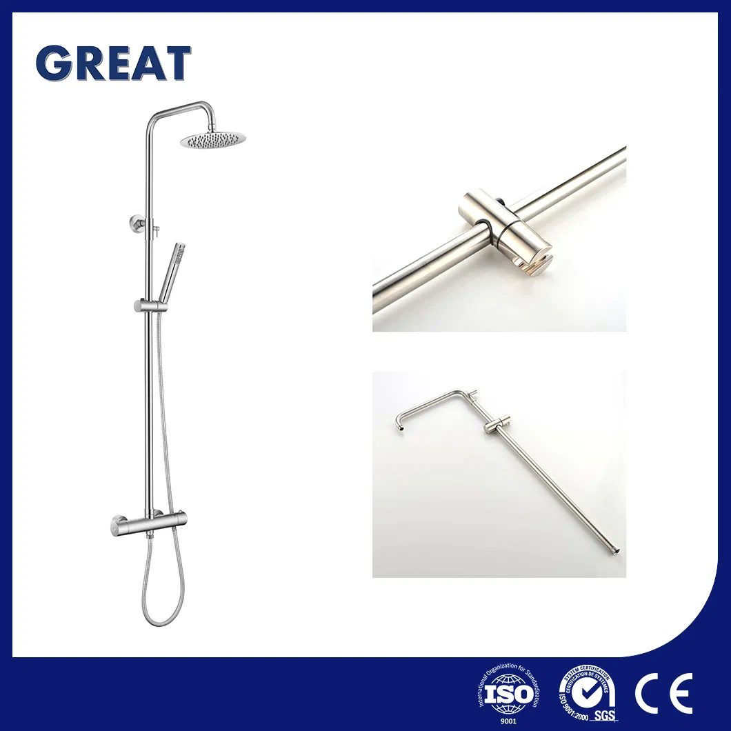 Great Kitchen Shower Faucet Thermostatic Column Shower China GLS4926 Wall Mounted Shower Column Minimalist Massage System Shower Column Manufacturer