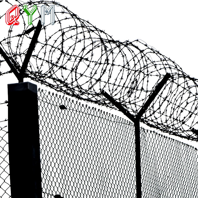 High Security Airport Anti Climbing Fence Prison Razor Blade Fence