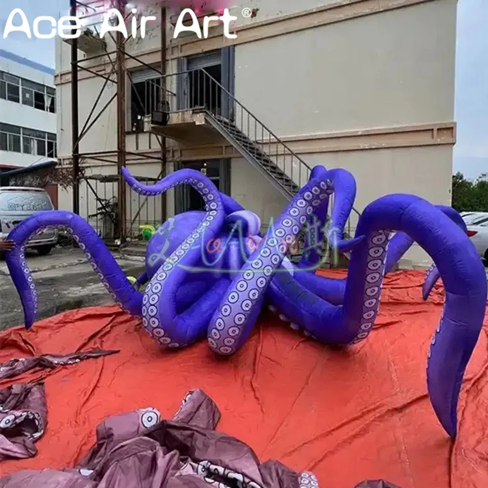 Outdoor Stage Halloween Decoration Realistic Inflatable Octopus, Animal Balloons Inflatable Octopus for Display