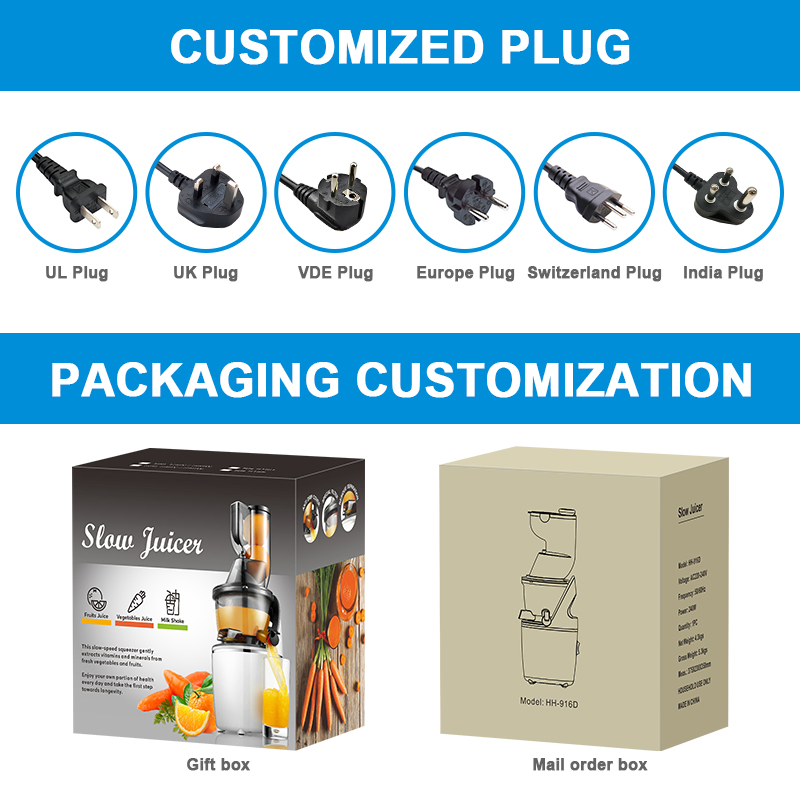 135mm Wide Feed Chute Juicers 300W Power Motor Slow Masticating Juicer Machine with High Juice Yield for Whole Vegetables Fruits