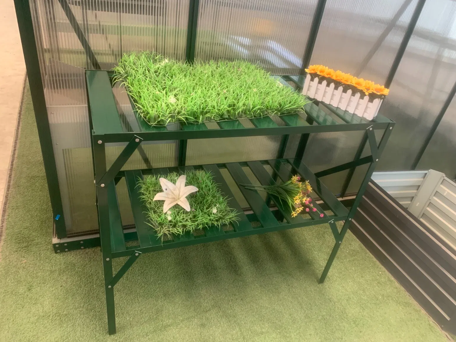 Home Balcony Flower Port Stand Display Rack Indoor Outdoor Garden Rdbench 1103698