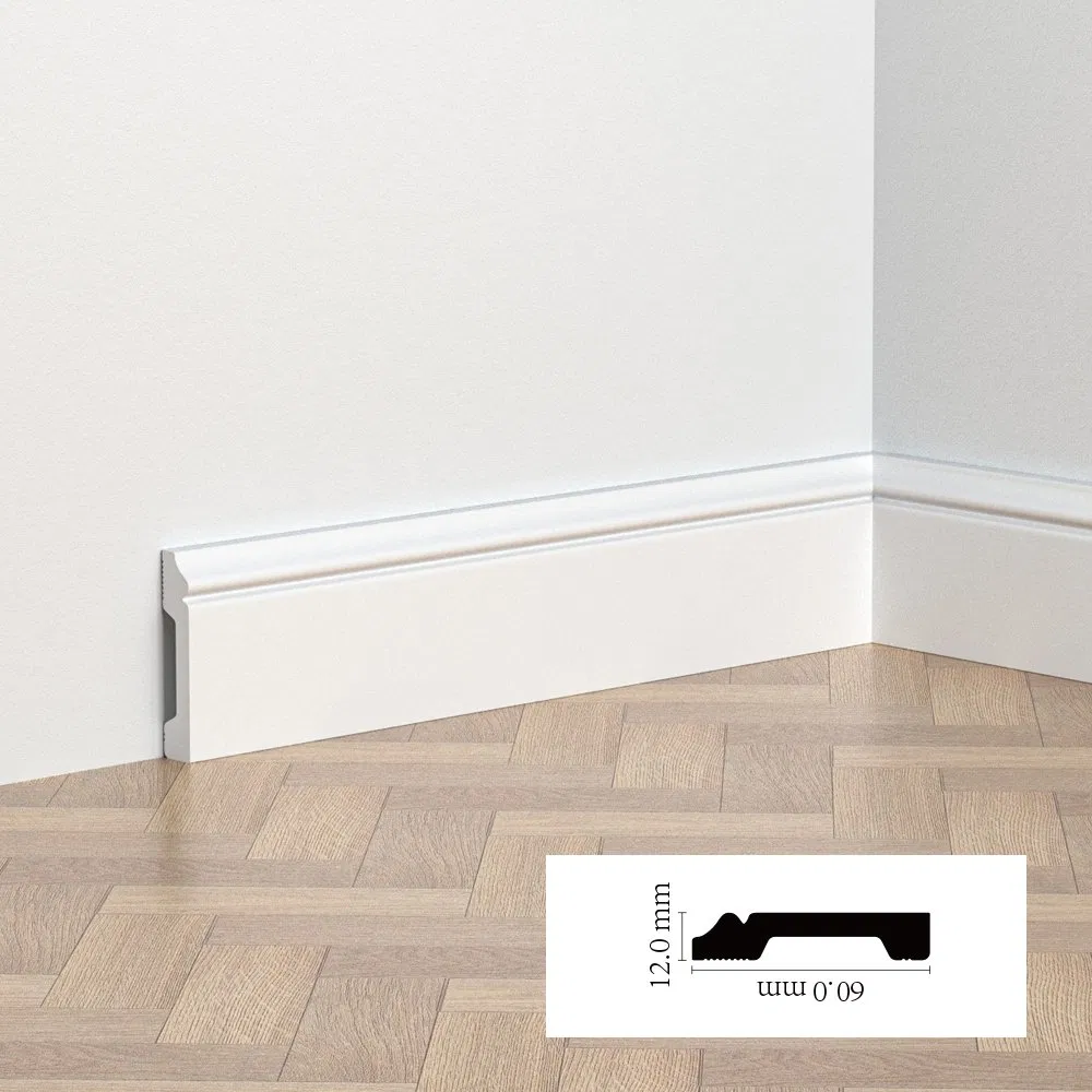 Thin PS Skirting Board Slim Design Modern Floor Baseboard