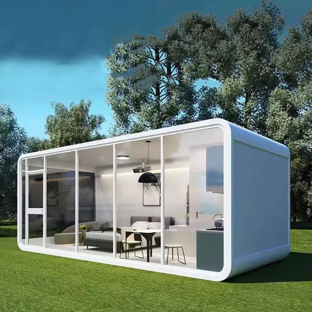 New Hotel Office 20FT 40FT Apple Cabin Outdoor Modern Popular Prefab Tiny House Mobile Working House Office Pod Container House