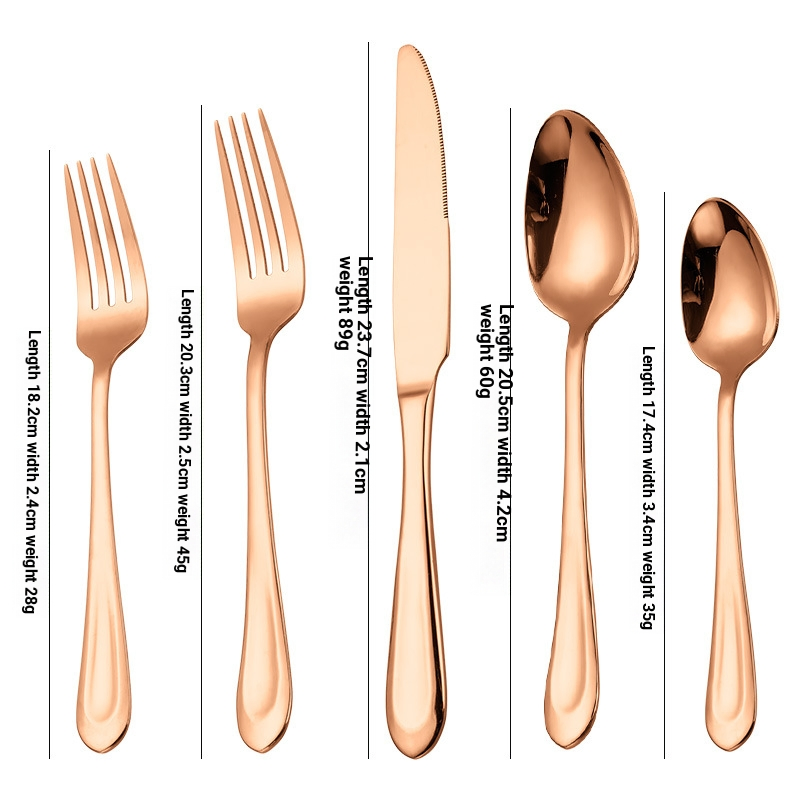 Elegant Dining Stainless Steel Cutlery Set with Custom Logo