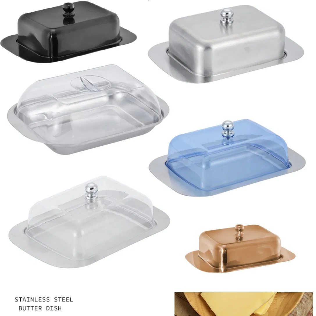 Xinhaohui Factory Stainless Steel Tableware Container Keeper Hotel Supplies Restaurant Butter Dish