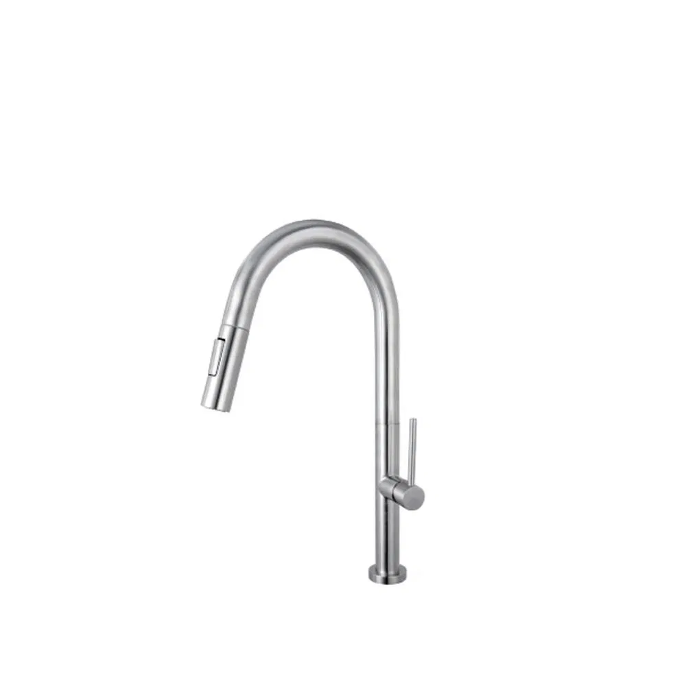 2025 High Quality SUS304 Kitchen Faucet Single Handle Flexible Kitchen Faucet Hose Pull Down Mixer Tap