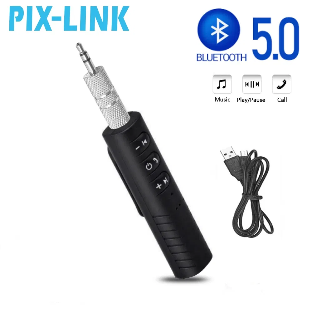 Universal 3.5 Jack Bluetooth-Compatible Car Kit Aux Audio Receiver Music Reception Broadcast Car Hands-Free