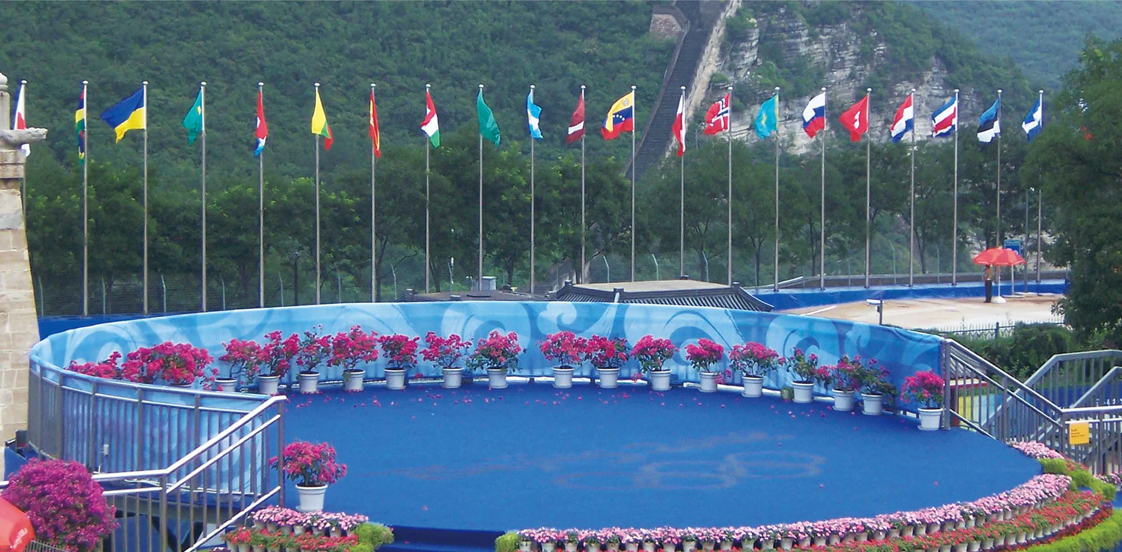 Tapered Stainless Steel Conic Flag Mast Trademark Nantian