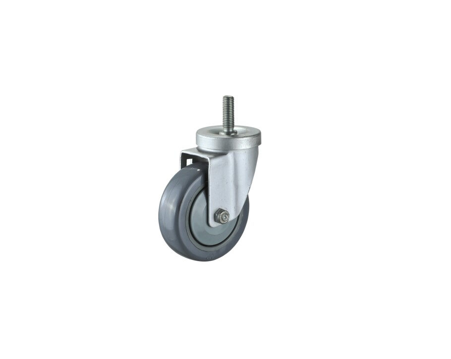China OEM Factory 5inch Industrial Screw Thread Castors with Thermoplastic Rubber Wheels