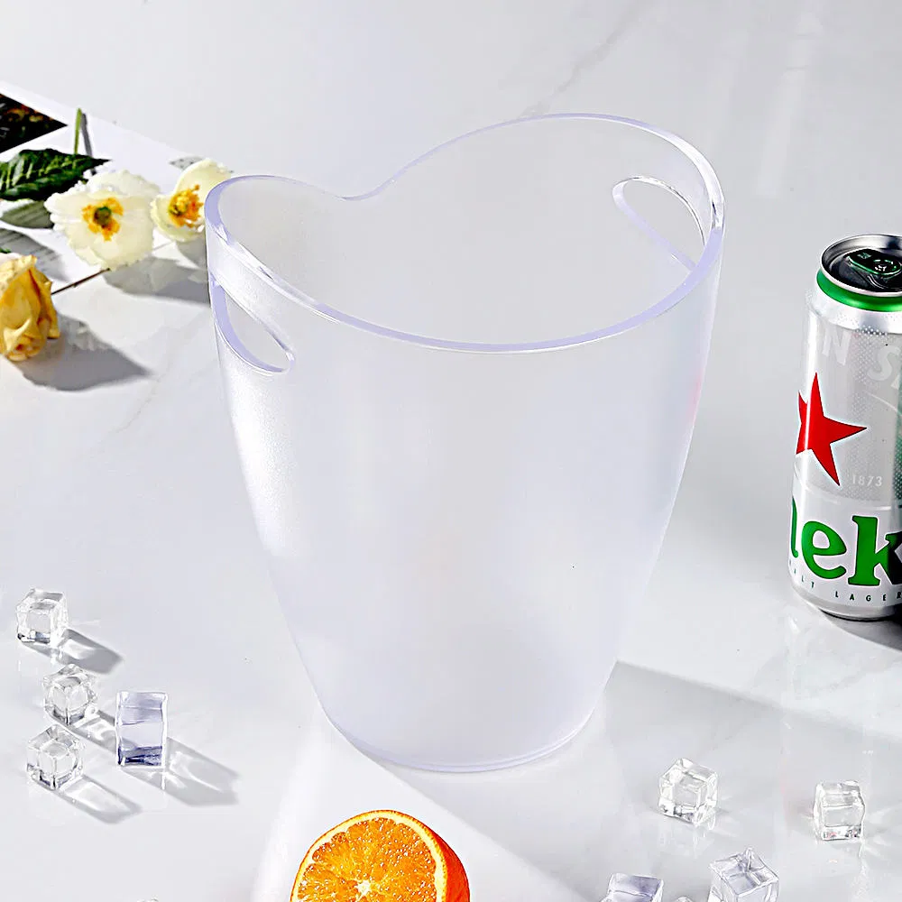 High Extra Large Clear PS Plastic Ice Bucket: Commercial/Party Bar Cooler for Drinks