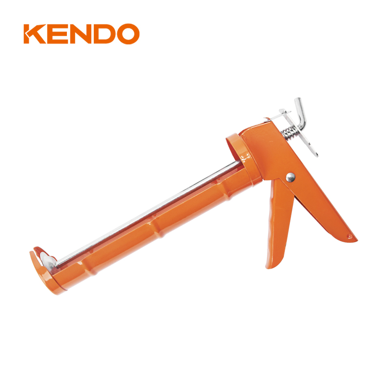 Kendo Caulking Gun with Hard Steel Trigger and Swivel Handle