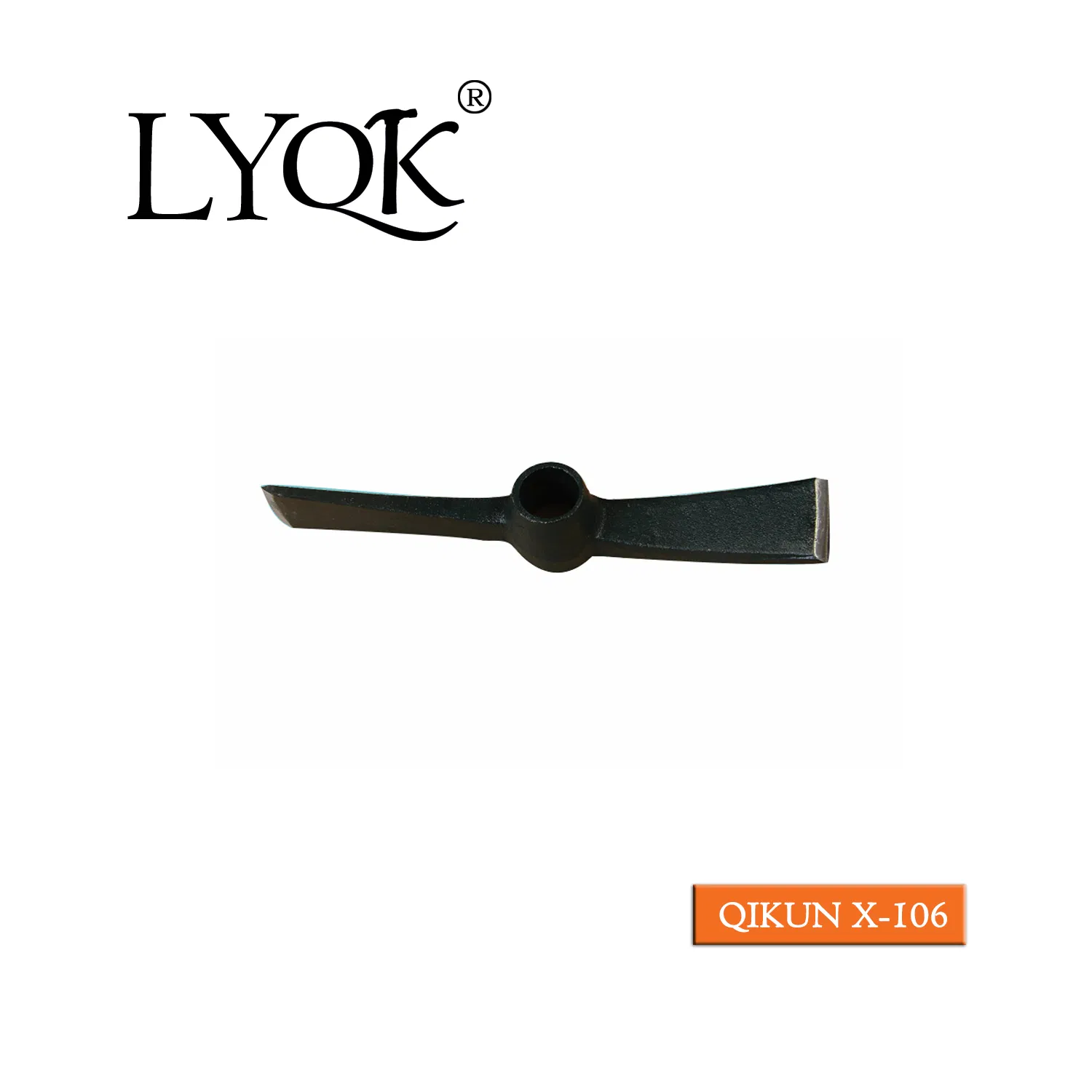 X-108 High Quality Rail Steel 65mn Agriculture Farm Garden Hardware Hand Tools Pick Head Mattock Pickaxe