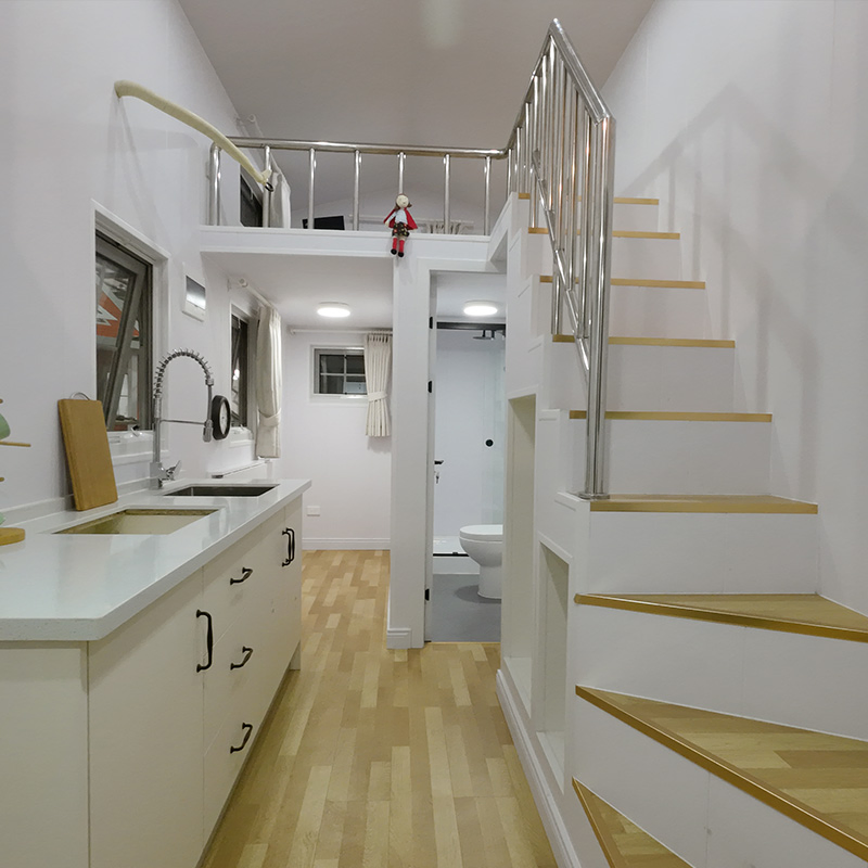 Prefabricated Tiny House on Wheels Design Light Steel Frame Houses Australia Standard