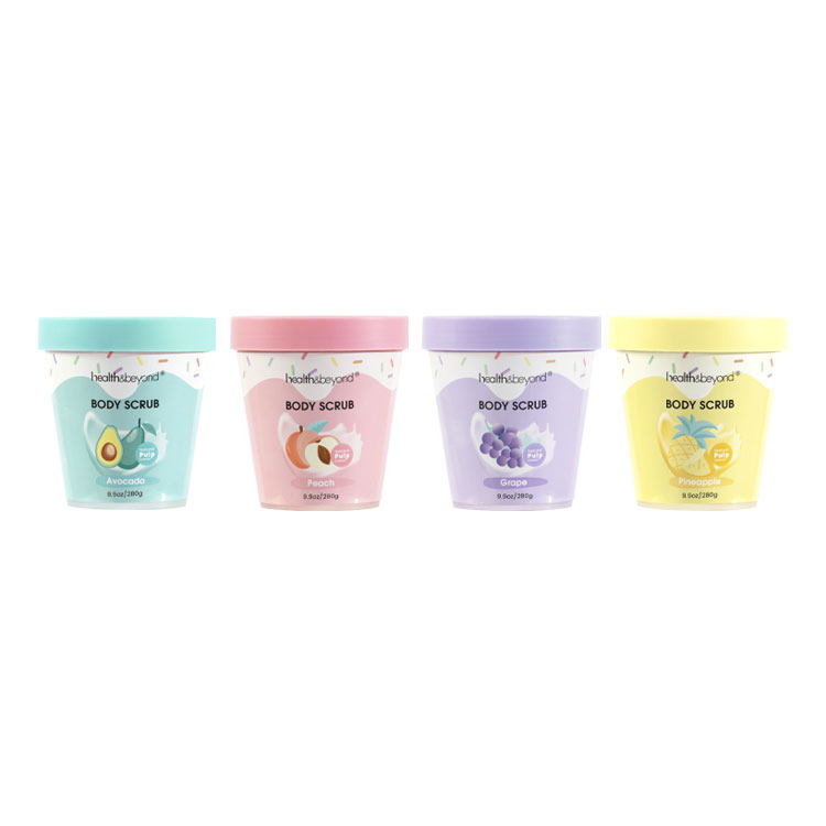 OEM/ODM Professional Strawberry Fruit Deeply Nourish Exfoliator Salt Body Scrub