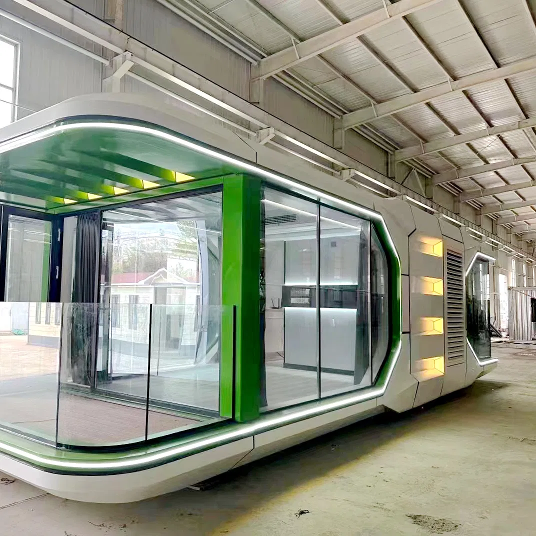 Customize Prefabricated Mobile Hotel Space Capsule House Modular Eco Container Capsule House
