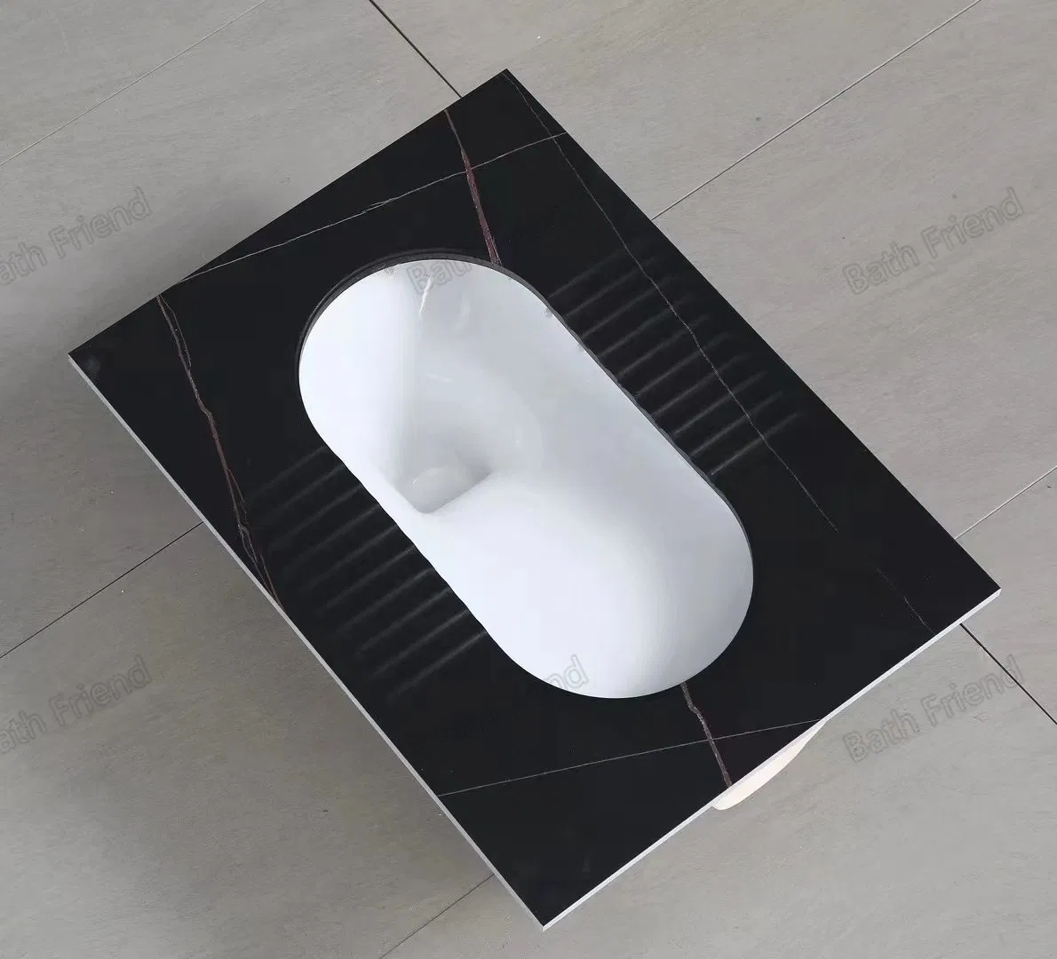 Bathroom Sanitary Ware New Modern Squat Pan Toilet with S-Band Deodorant Rock Slab Squatting Pan