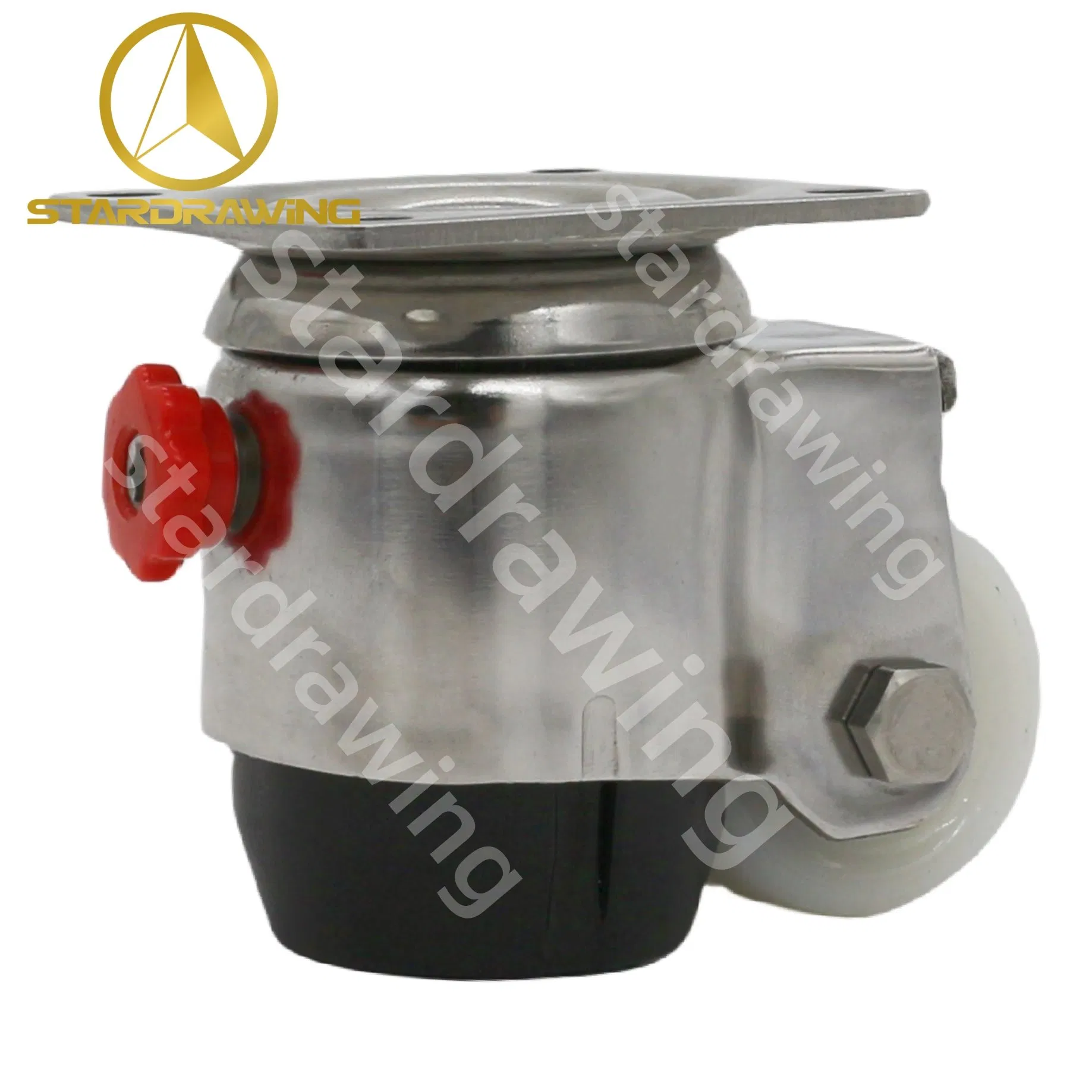 Stardrawing Stainless Steel Heavy Duty Leveling Feet Caster Wheel Leveling Caster