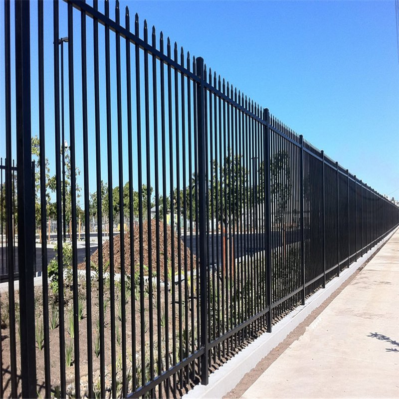 Customized Powder Coated Fence Post Galvanized Stainless Steel Security Fence