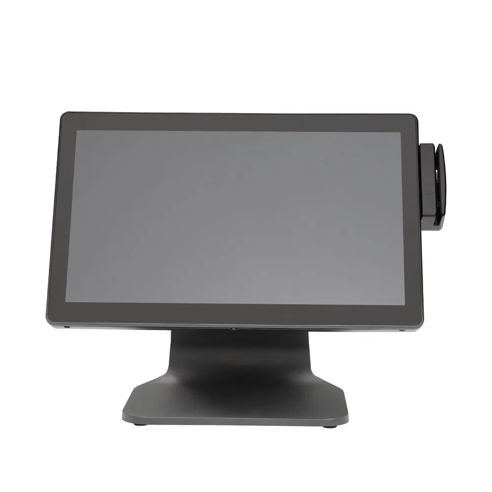 Widescreen 15.6 Inch Capacitive Touch All in One PC Windows Touch Screen Cash Register POS System for Coffee Shop Msr Optional