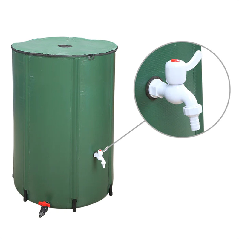 Garden Eco-Friendly Foldable Tank PVC Rain Barrel Water Collector for Downspout