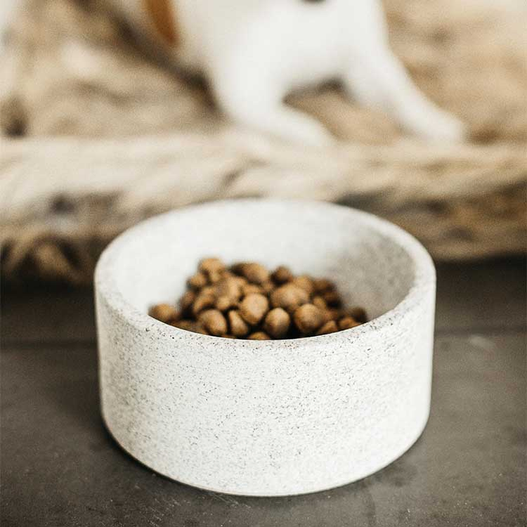 Durable Ceramic Pet Dog Bowl Marble Bowls for Dogs and Cats Round Food Bowl