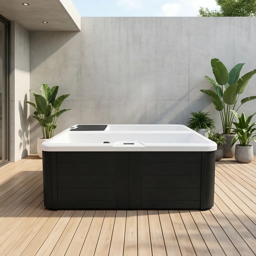 Белая ванна для ледяных ванн SPA с холодильником