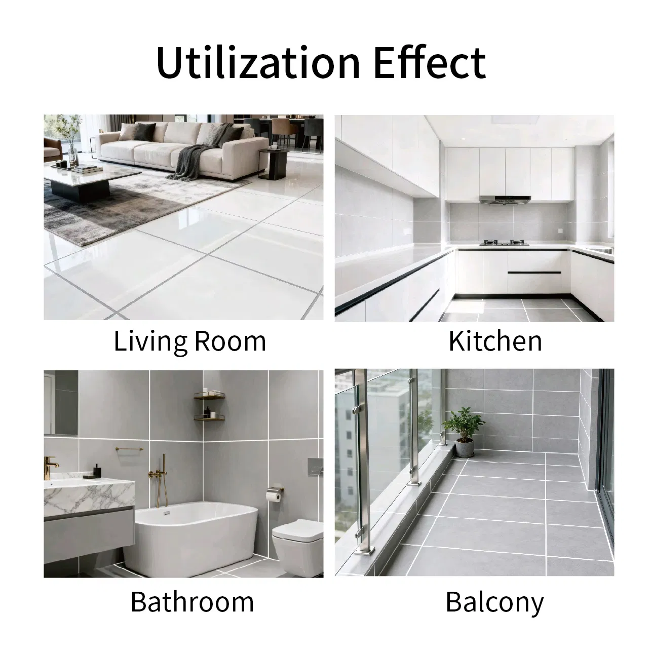 Antibacterial Epoxy Resin Grout Kitchen Bathroom Tile Use