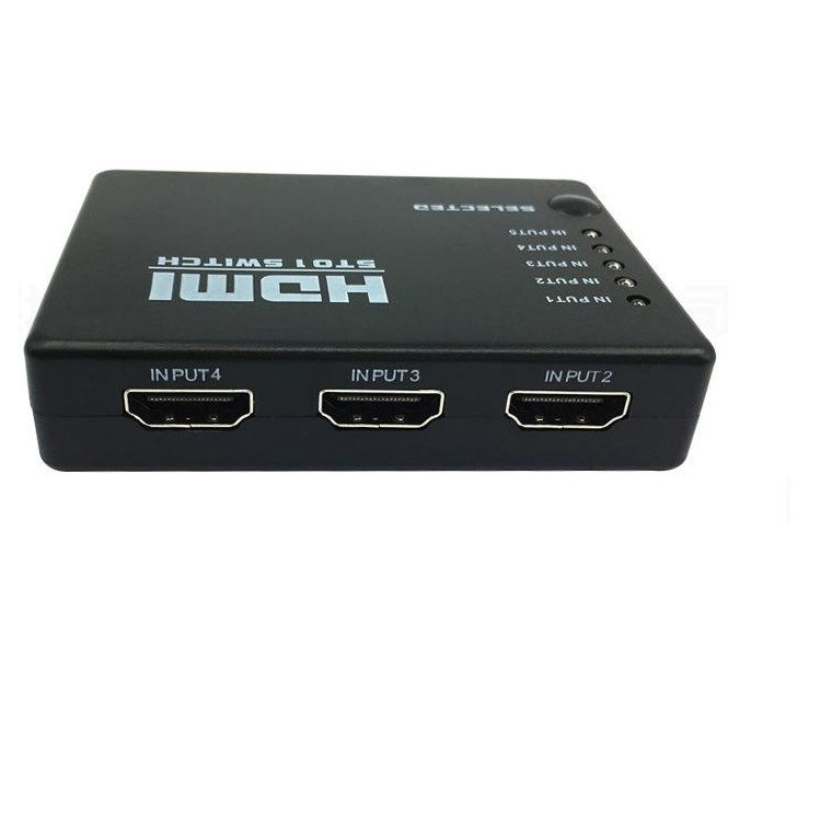 HDMI-коммутатор 5x1 с пультом, 1080P