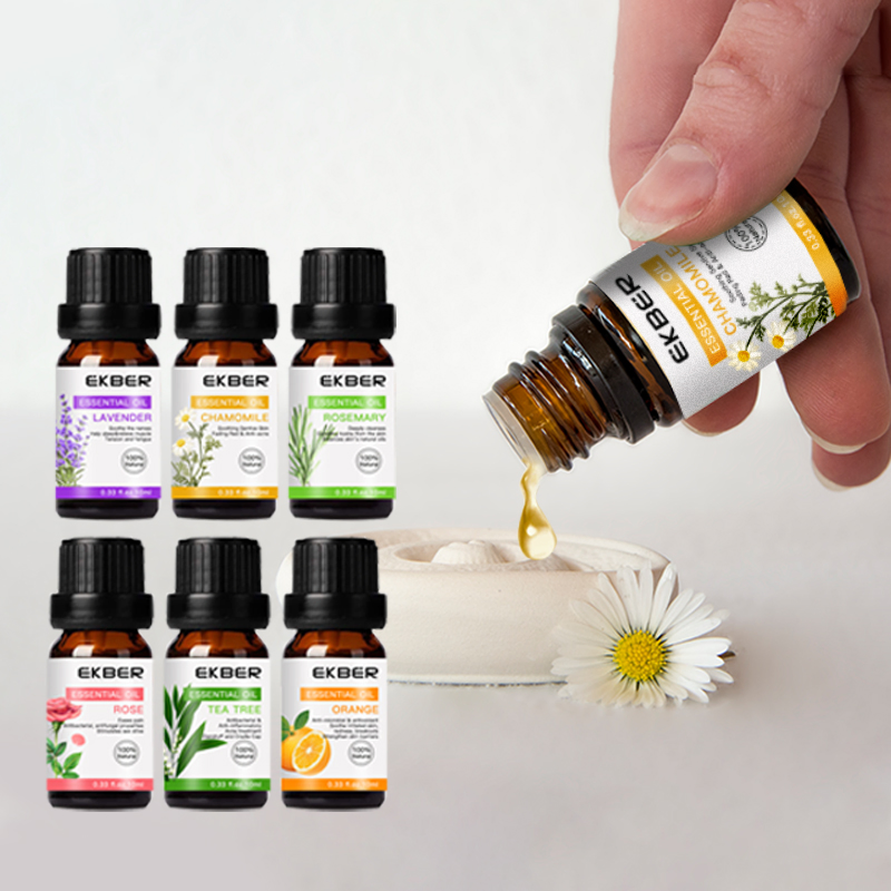 Organic 100% Pure Therapeutic Grade Essential Oil Set Body Massage Fragrance Diffuser Oil 6pack/Set Aromatherapy Essential Oils