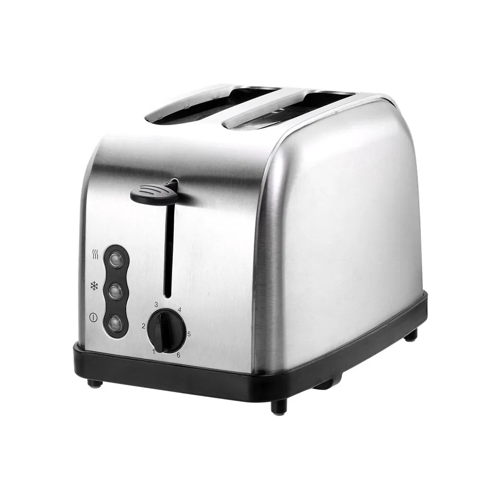 New Design Electric Stainless Steel Smart 2 Slice Sandwich Bread Toaster with 6 Bread Shade Setting