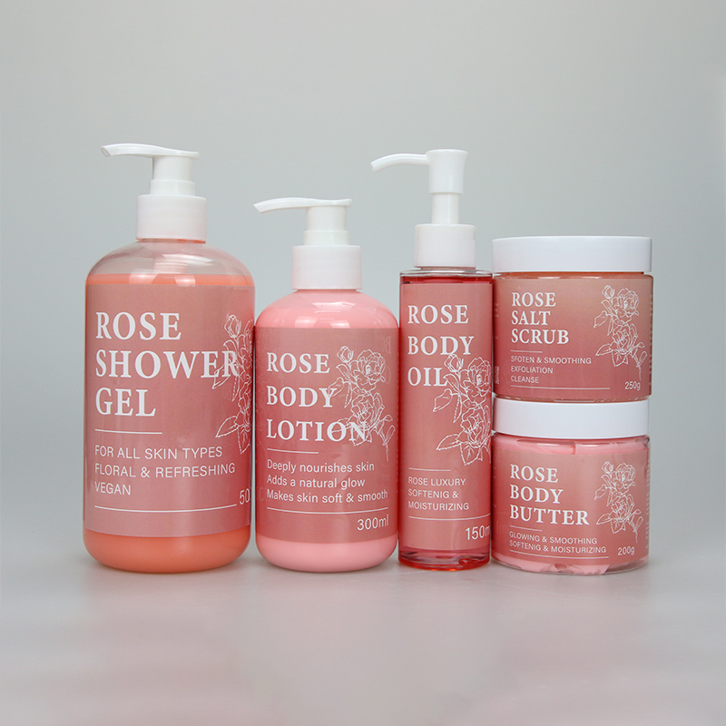 Beauty Cosmetics Body Care Five-Piece Set Moisturizing Hydrating Rose Body Care Set
